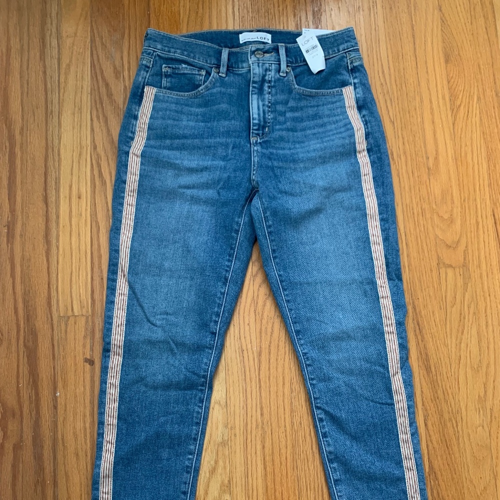 Loft Mid-Rise Skinny Jeans Size 4 NWT